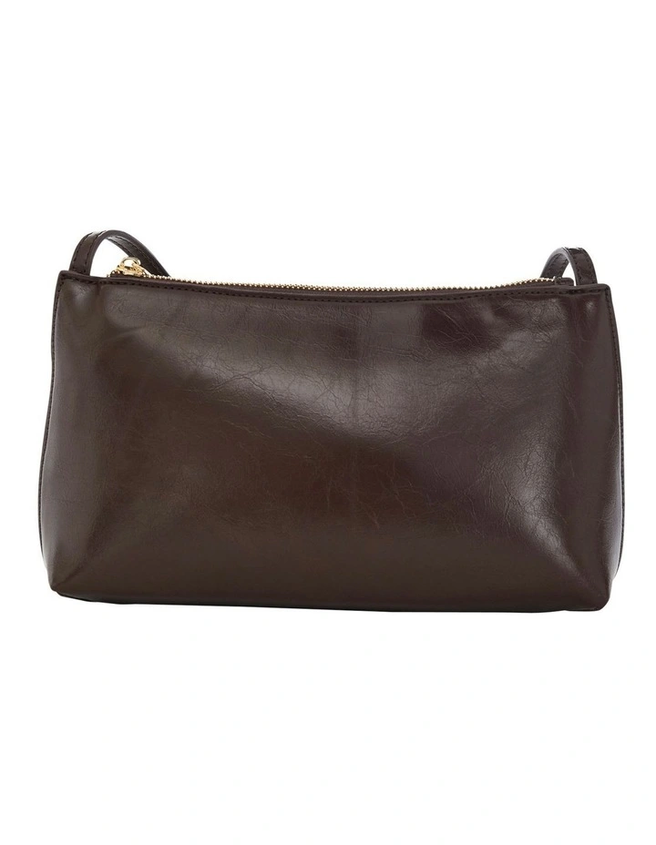 Ellie Shoulder Bag in Chocolate Crinkle image 4