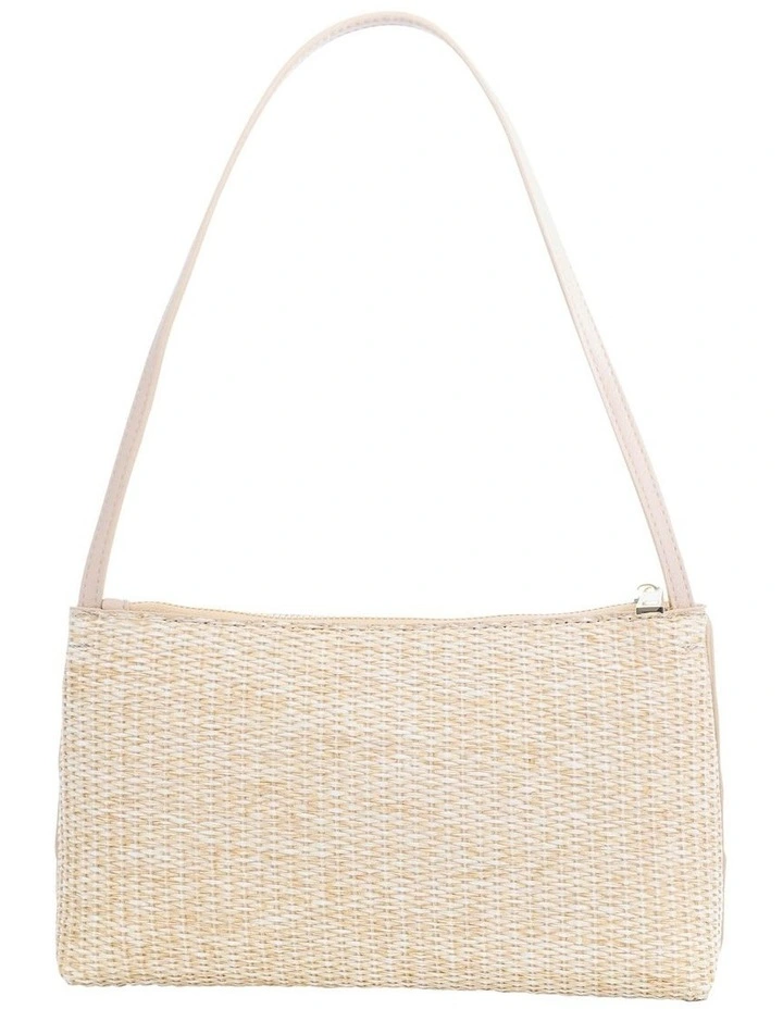 Ellie Shoulder Bag in Natural Raffia image 1