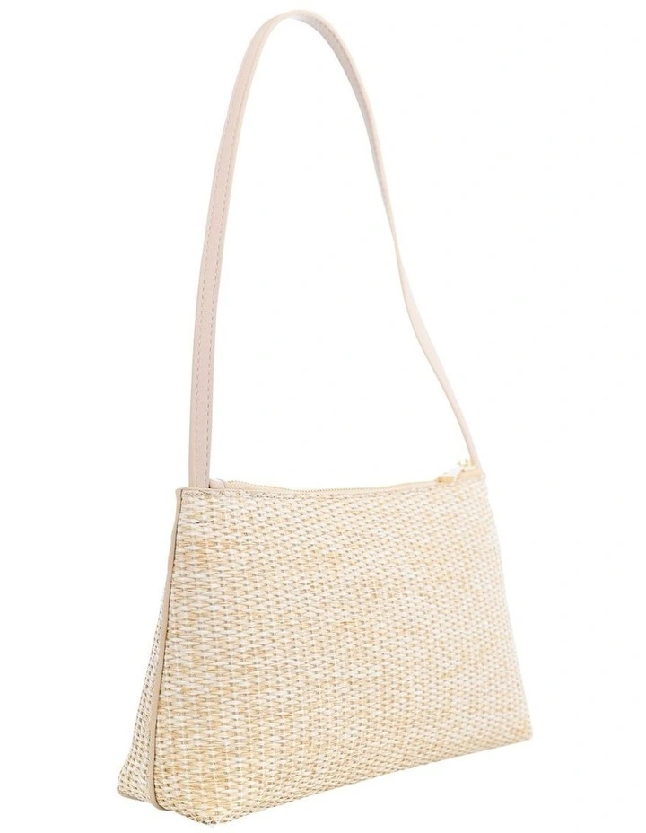 Ellie Shoulder Bag in Natural Raffia image 2