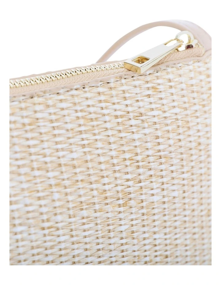 Ellie Shoulder Bag in Natural Raffia image 3