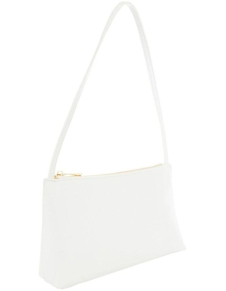 Ellie Shoulder Bag in White Crinkle image 3