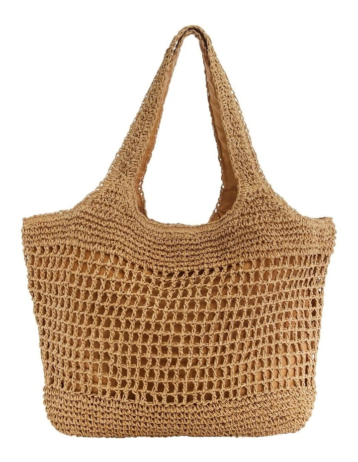 Prague Shoulder Bag in Natural Raffia image 1