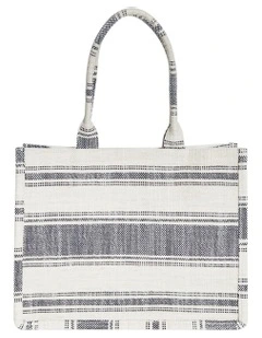 Vienna Shoulder Bag in Blue / Natural