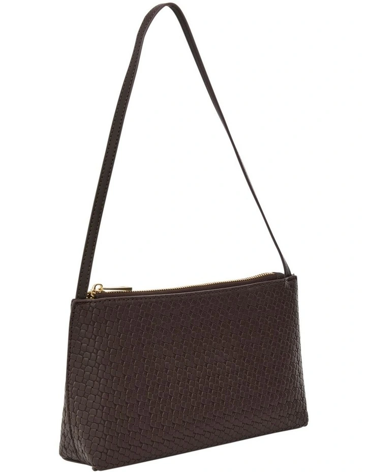 Ellie Shoulder Bag in Chocolate Weave image 2