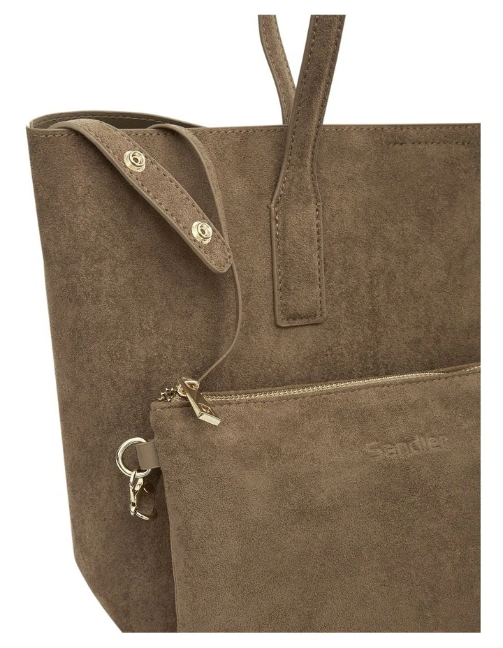Joanna Tote Bag in Tan Micro image 3