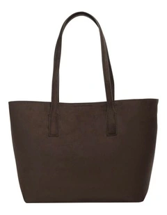 Joanna Tote Bag in Chocolate Micro