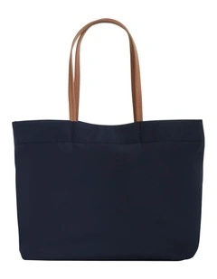 Lottie Tote Bag in Navy/Tan