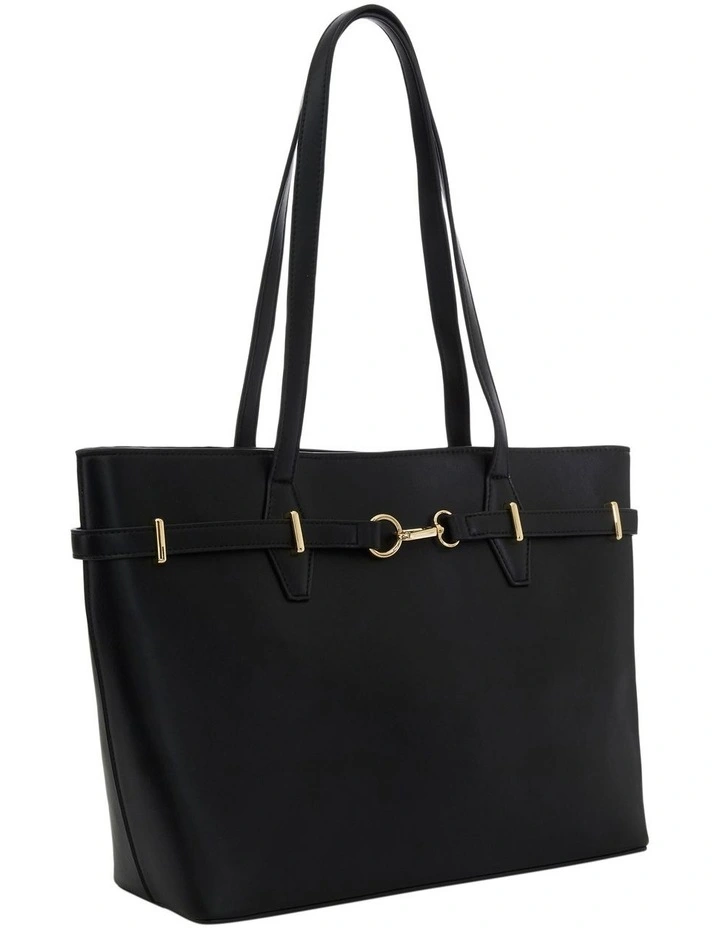 Edith Tote Bag in Black image 2