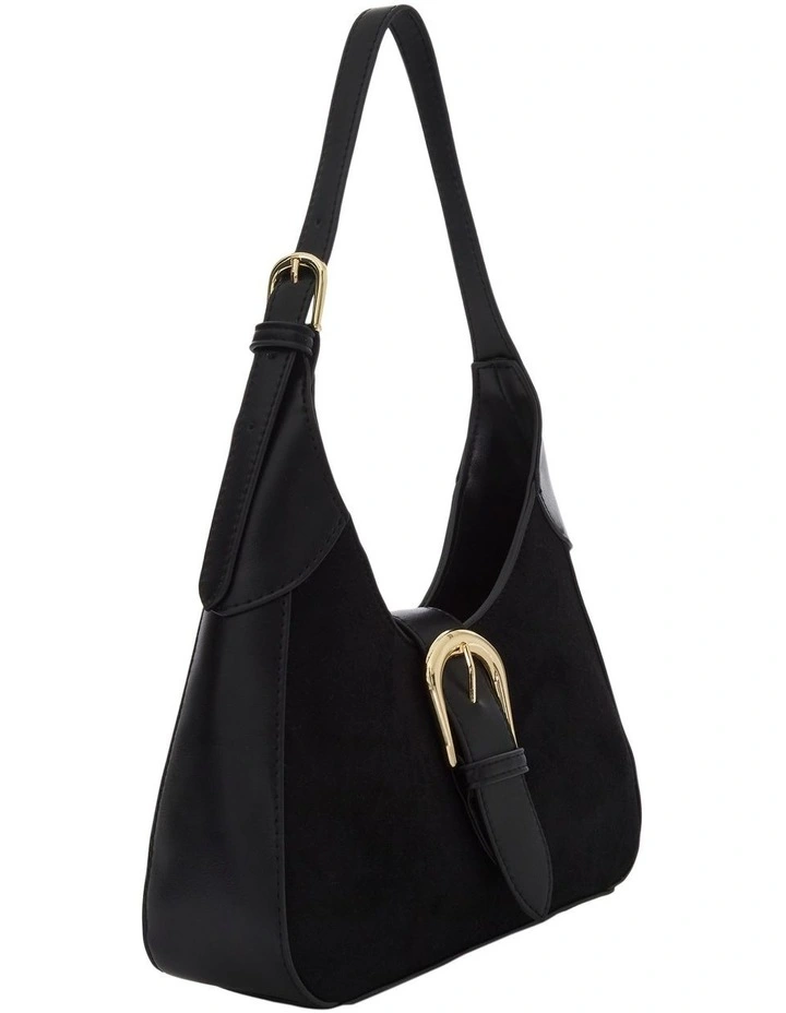 Egypt Shoulder Bag in Black Micro/Black image 2