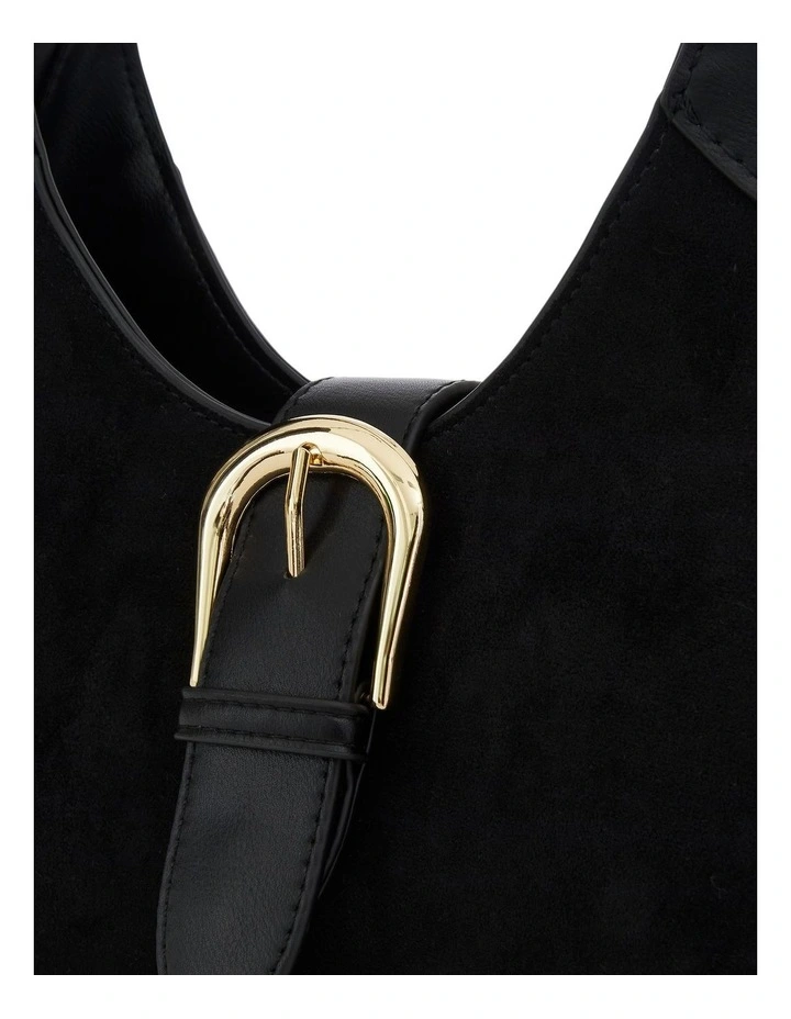 Egypt Shoulder Bag in Black Micro/Black image 3