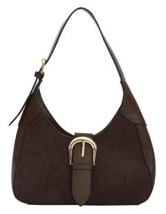 Egypt Shoulder Bag in Chocolate Micro/Chocolate
