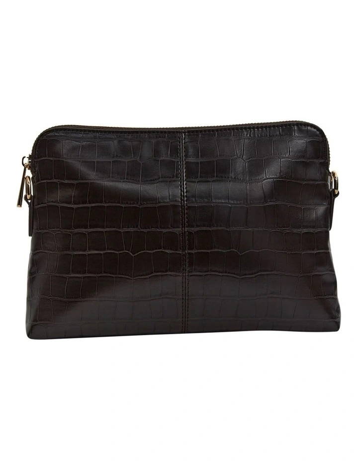 Asha Cross Body Bag in Chocolate Croc image 2