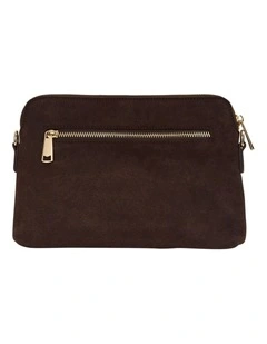 Asha Cross Body Bag in Chocolate Micro