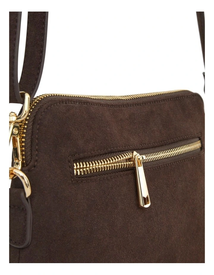 Asha Cross Body Bag in Chocolate Micro image 3