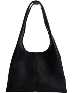Diana Hobo Bag in Black Crumbled