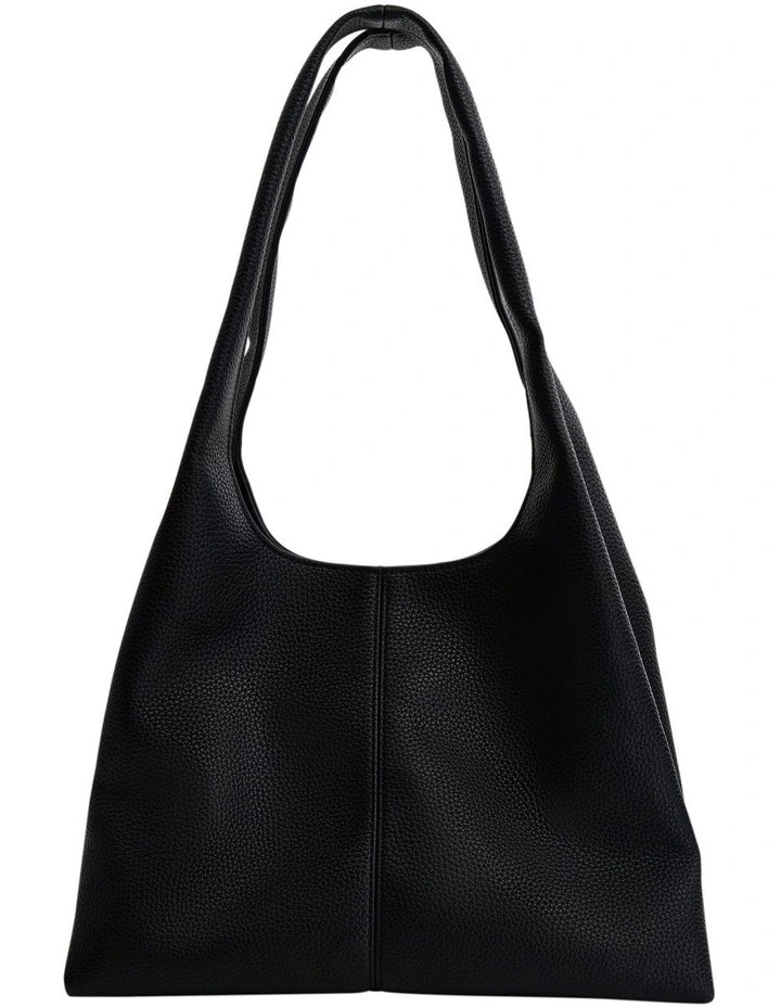 Diana Hobo Bag in Black Crumbled image 1