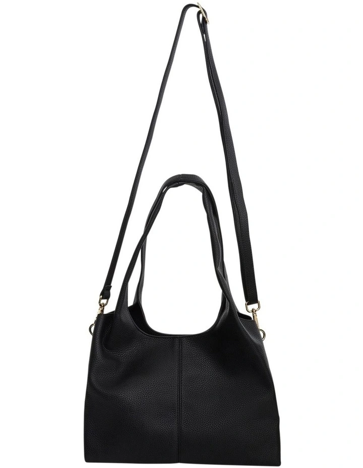 Diana Hobo Bag in Black Crumbled image 4