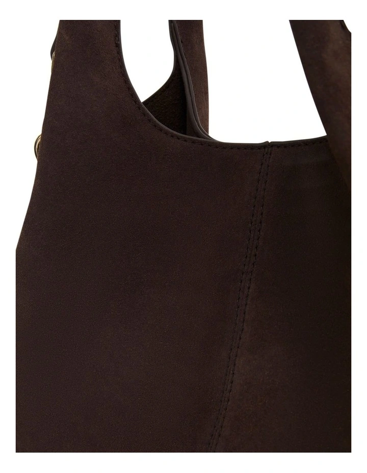 Diana Hobo Bag in Chocolate Micro image 3