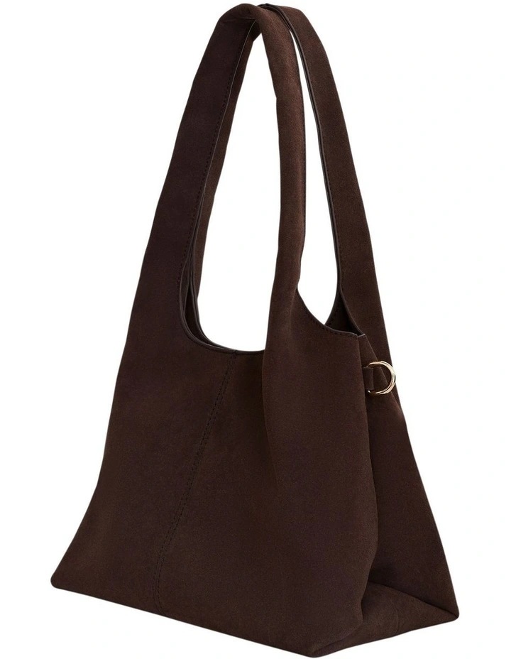 Diana Hobo Bag in Chocolate Micro image 5