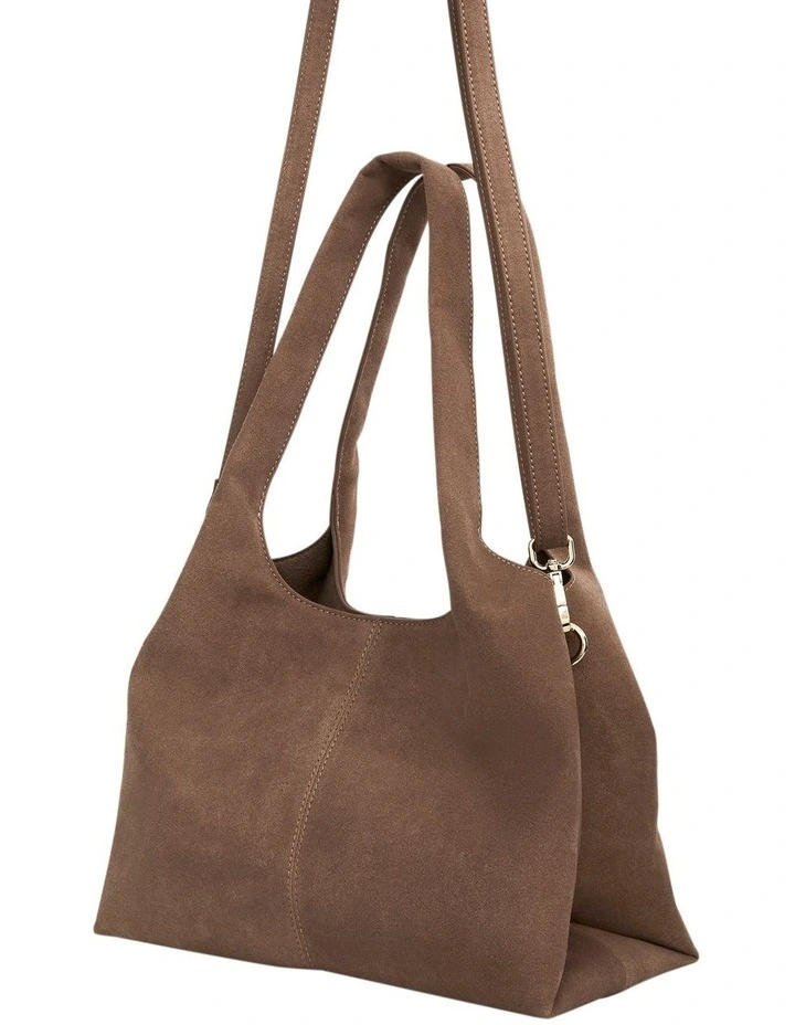 Diana Hobo Bag in Nude Micro image 2