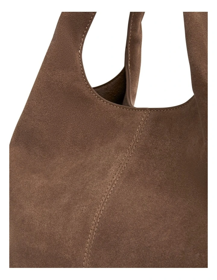 Diana Hobo Bag in Nude Micro image 3