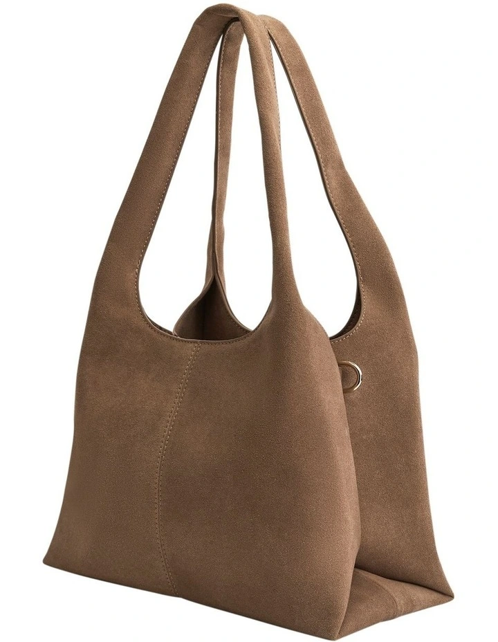 Diana Hobo Bag in Nude Micro image 4
