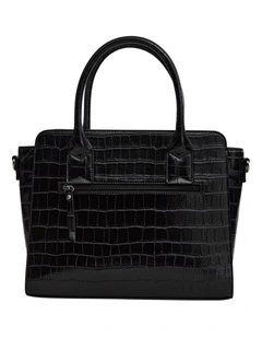 Vast Tote Bag in Black Croc