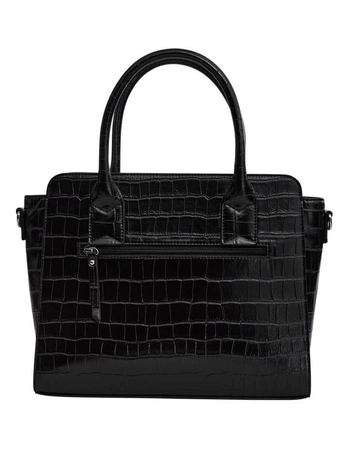 Vast Tote Bag in Black Croc image 1