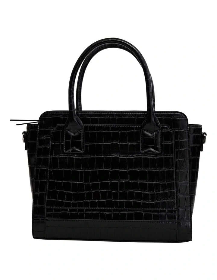 Vast Tote Bag in Black Croc image 3