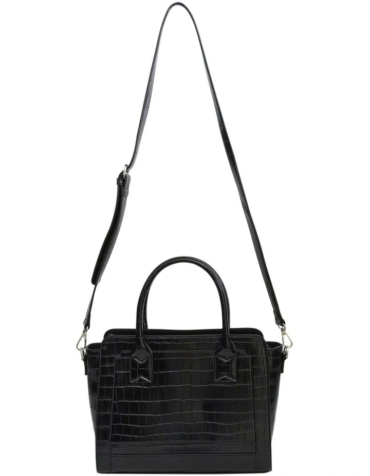Vast Tote Bag in Black Croc image 4