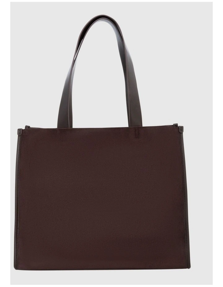 Villa Tote Bag in Choc Micro image 3