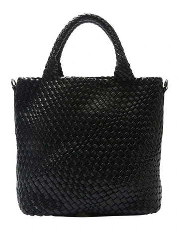 Dove Tote Bag in Black Weave