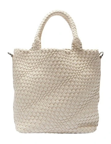 Dove Tote Bag in Bone Weave