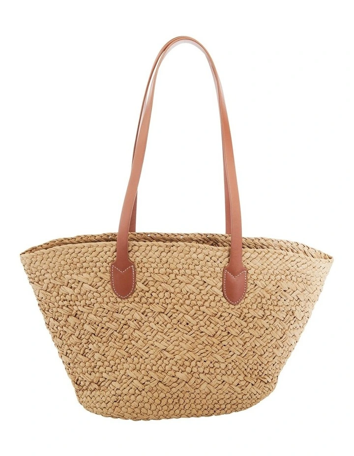 Munich Bag in Tan/Neutral Raffia image 1