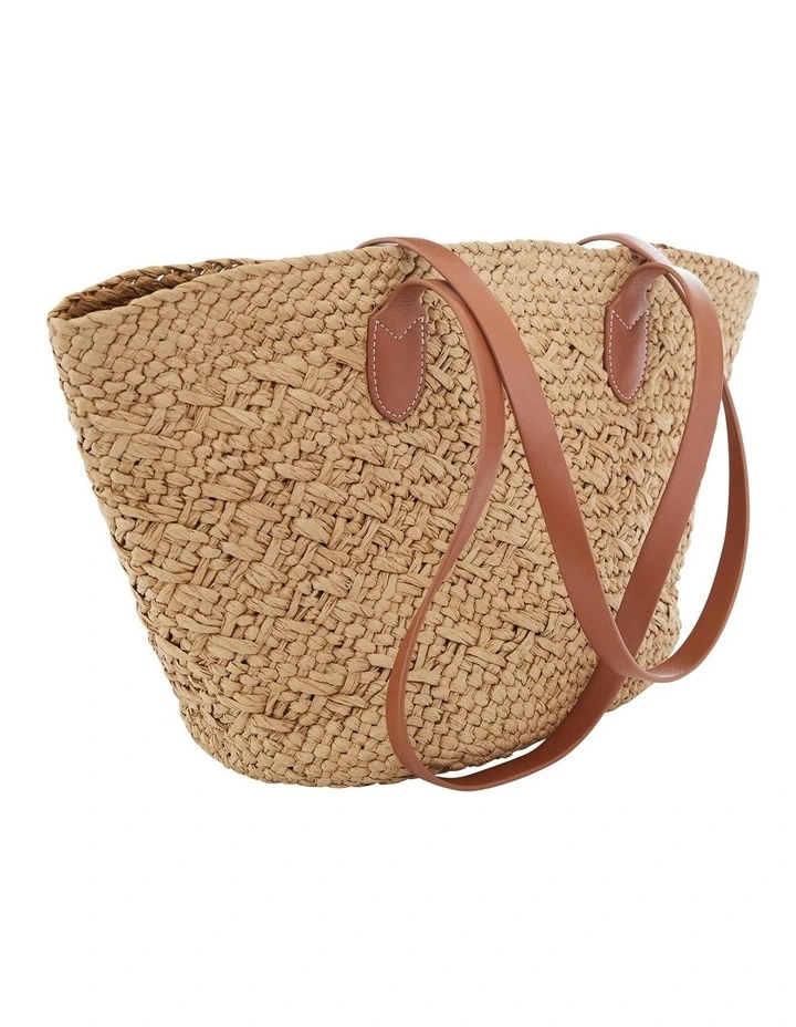 Munich Bag in Tan/Neutral Raffia image 2