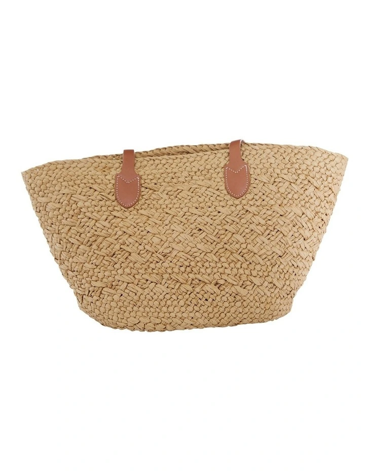 Munich Bag in Tan/Neutral Raffia image 3
