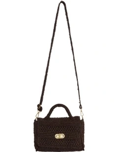 Hula Bag in Chocolate Raffia