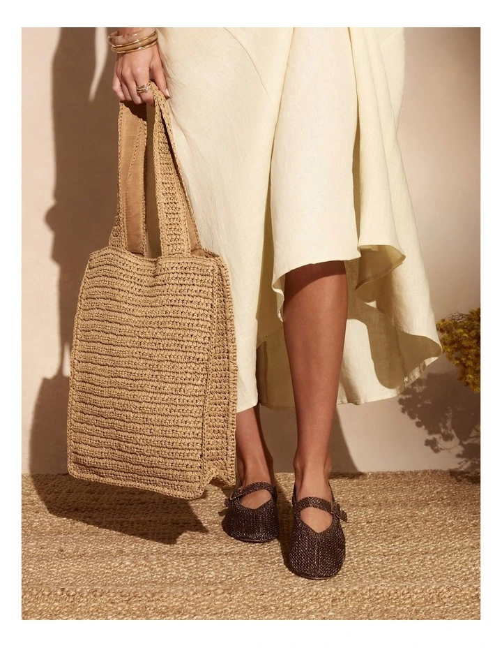 Haven Bag in Natural Raffia image 2