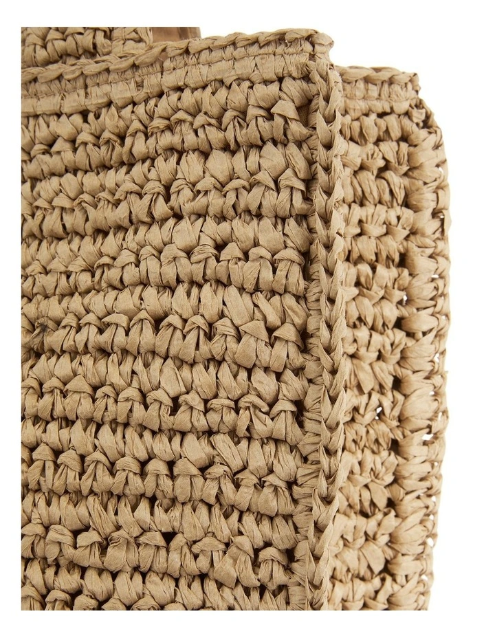 Haven Bag in Natural Raffia image 5