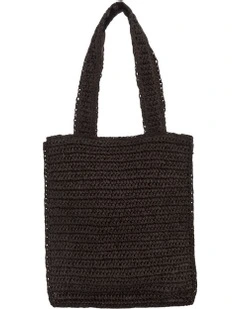 Haven Bag in Chocolate Raffia