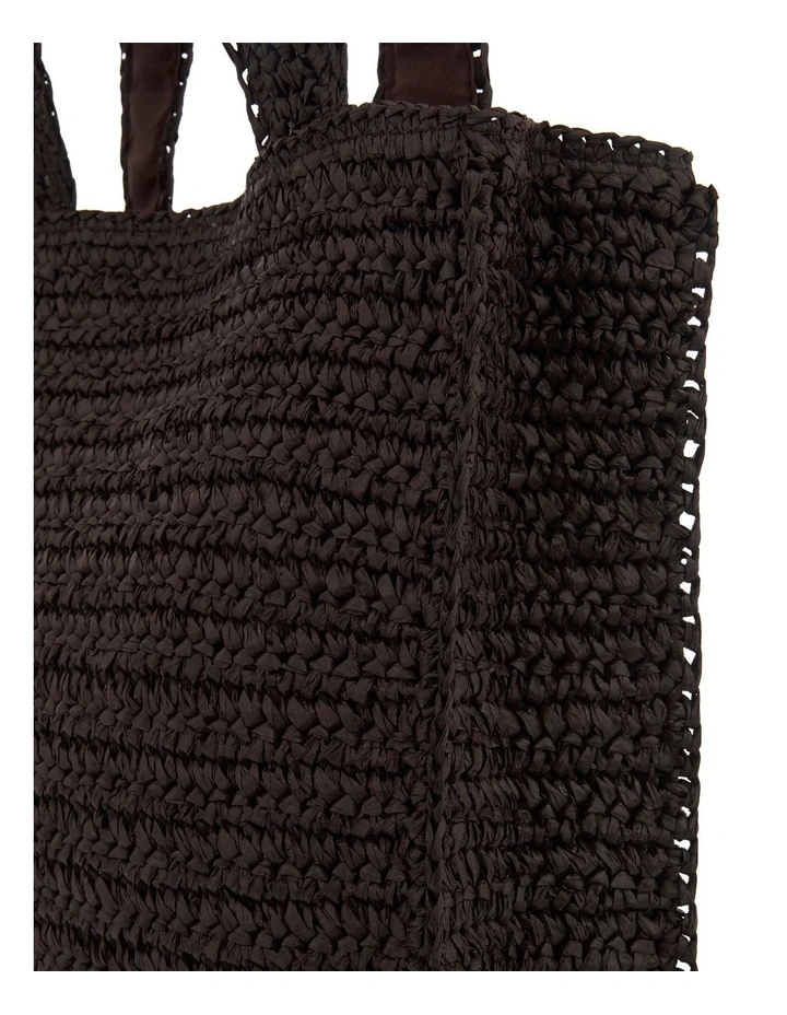 Haven Bag in Chocolate Raffia image 3