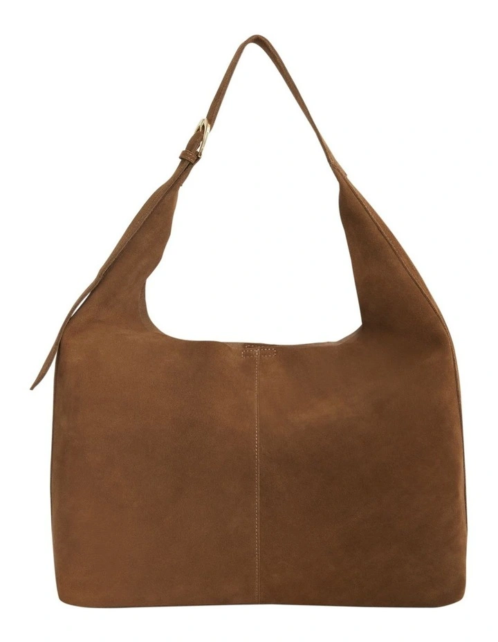 H-Quay Shoulder Bag in Tan Suede image 1