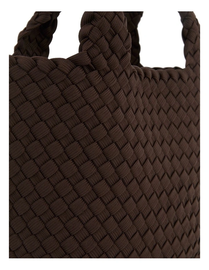 Drift Tote Bag in Chocolate Weave image 3