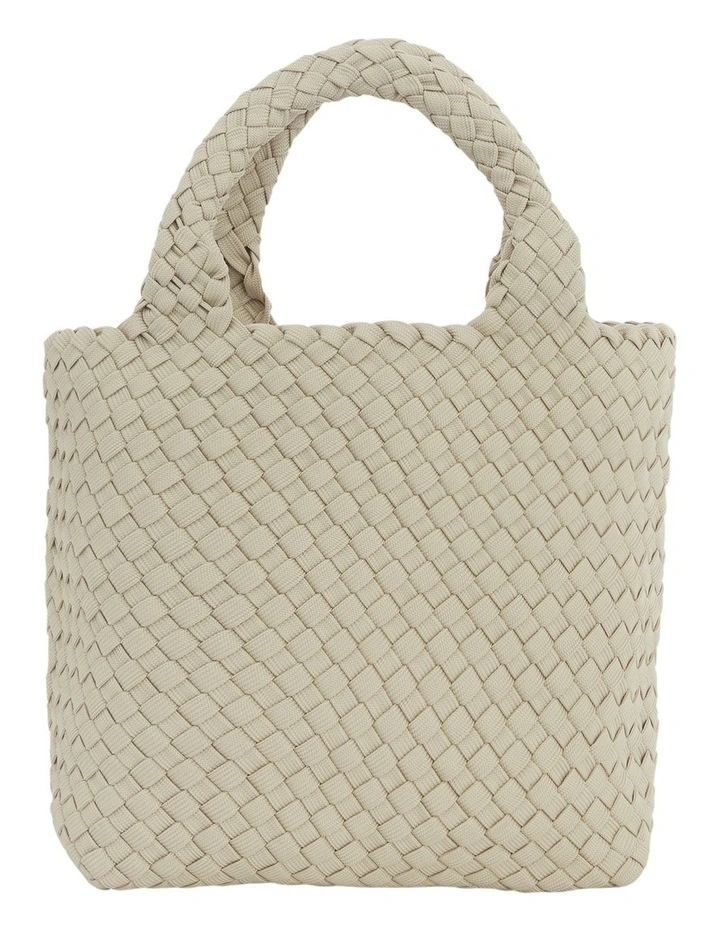 Drift Tote Bag in Taupe Weave image 1
