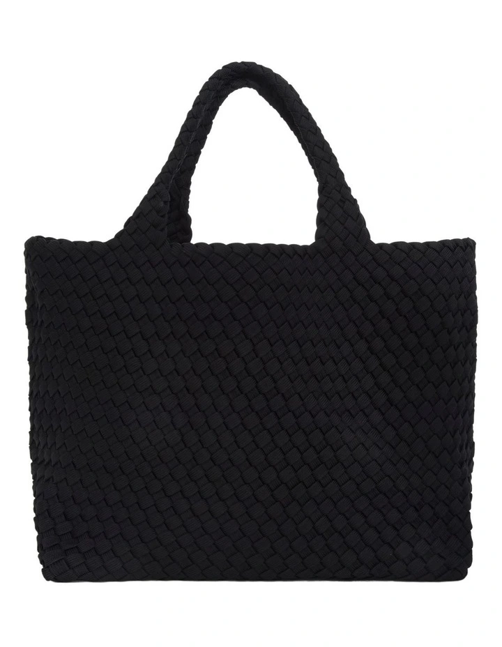 Delight Tote Bag in Black Weave image 1