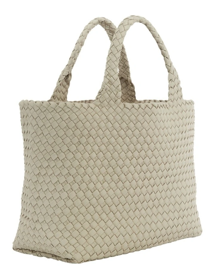 Delight Tote Bag in Taupe Weave image 2