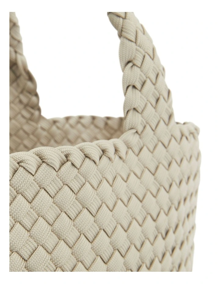 Delight Tote Bag in Taupe Weave image 3