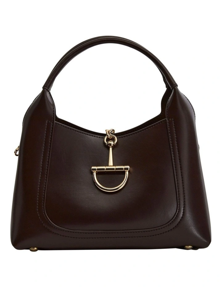 Fleur Shoulder Bag in Chocolate Leather image 1