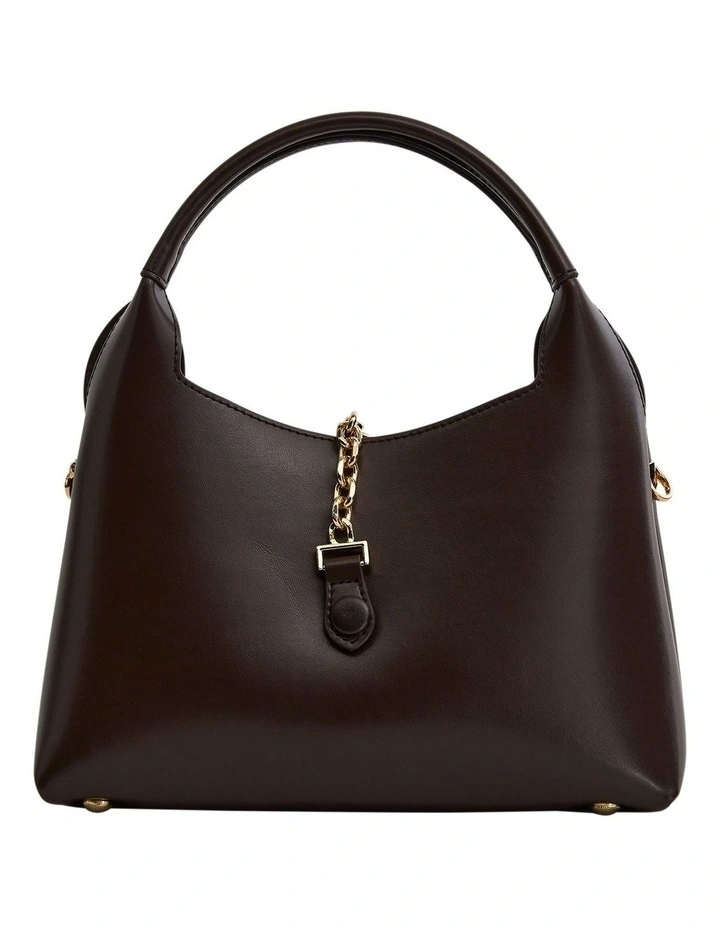 Fleur Shoulder Bag in Chocolate Leather image 2