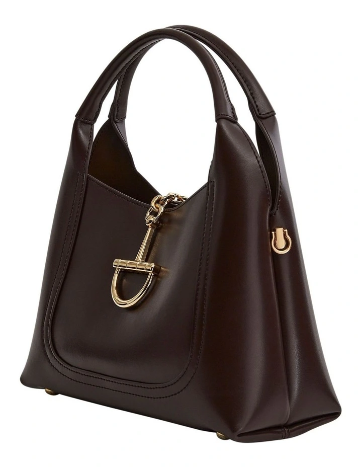 Fleur Shoulder Bag in Chocolate Leather image 3